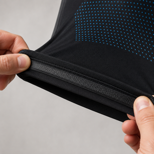 Silicone grip hem